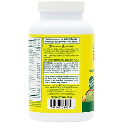 Natures Plus|Source of Life Multivitamin-(180 Tablets)