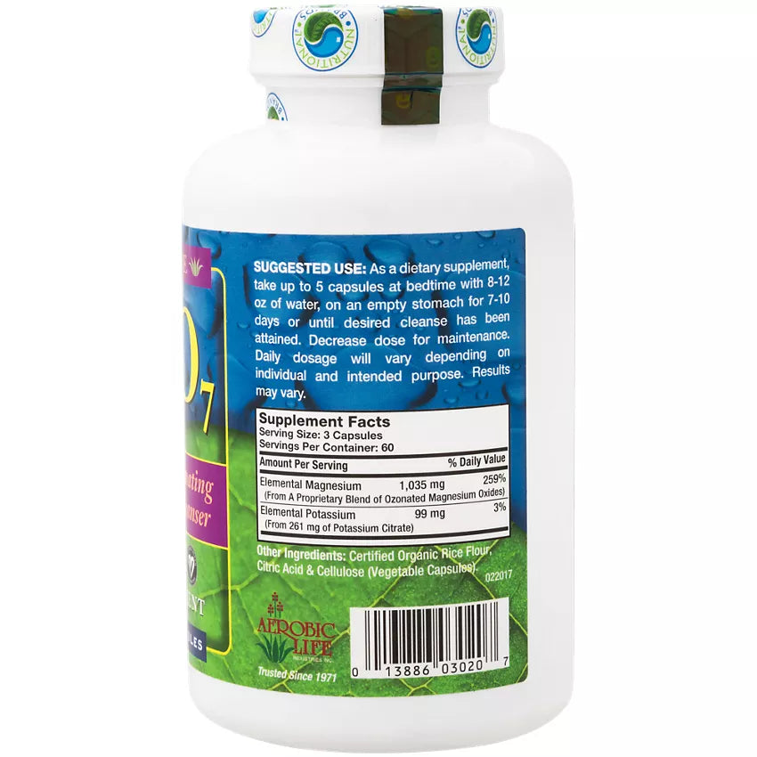 NB Pure- Mag O7 Ultimate Oxygenating Digestive System Cleanser (180 Vegetable Capsules)