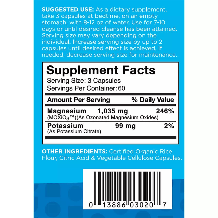 NB Pure- Mag O7 Ultimate Oxygenating Digestive System Cleanser (180 Vegetable Capsules)