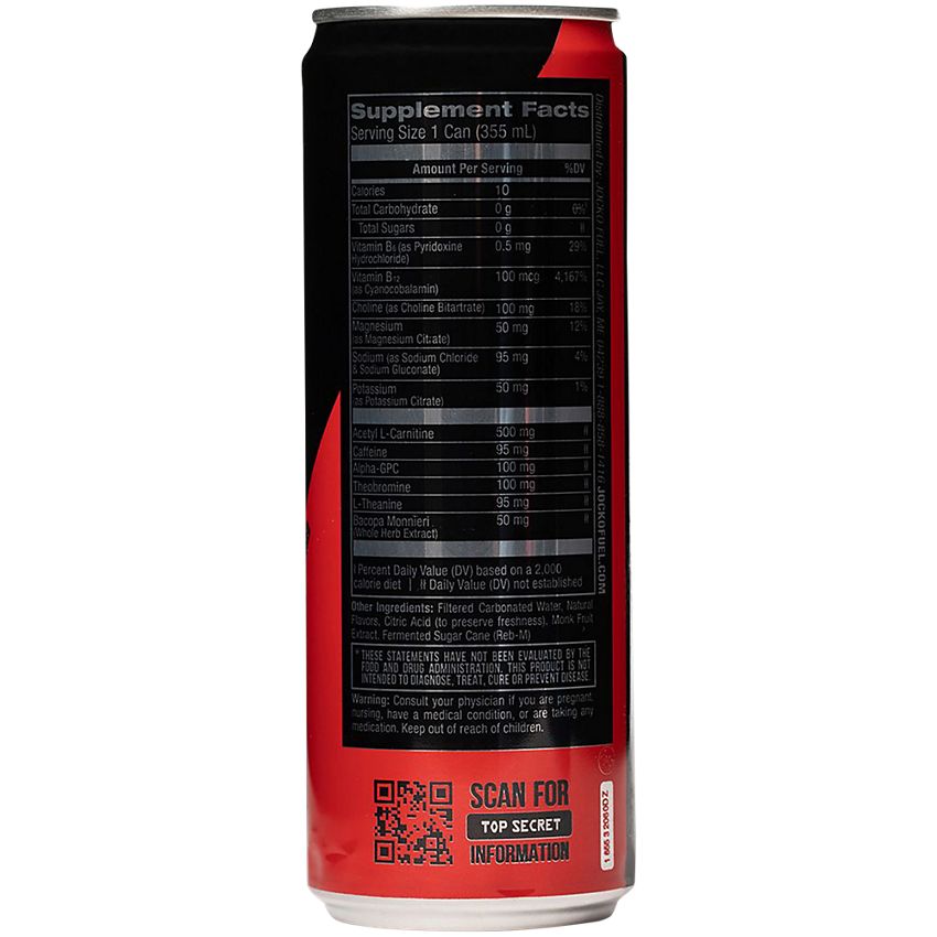 JOCKO FUEL-Discipline GO Energy Drink| Physical & Cognitive Support|Black Cherry Vanilla-(12 Drinks)