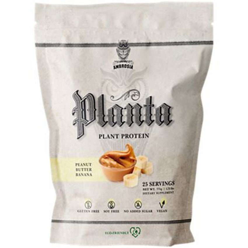 Ambrosia Collective Planta Plant Protein|Peanut Butter Banana|1.71 lbs./25 Servings|