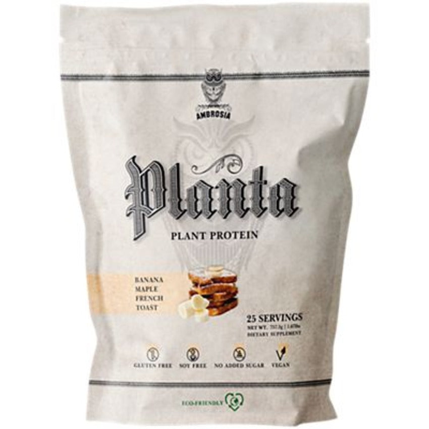 Ambrosia Collective Planta Plant Protein|Banana Maple French Toast|1.67 lbs./25 Servings