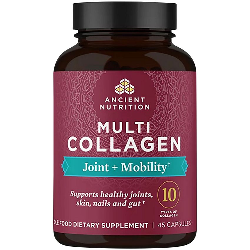 Ancient Nutrition|Joint + Mobility| Multi Collagen|Supports plus Hair,Skin & Nails(45 Capsules)
