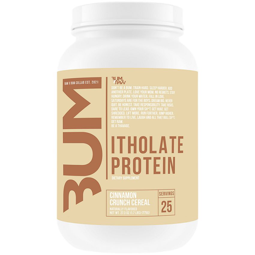 RAW CBUM Series Itholate Protein Powder|Cinnamon Crunch Cereal-(1.7 lbs./25 Servings)