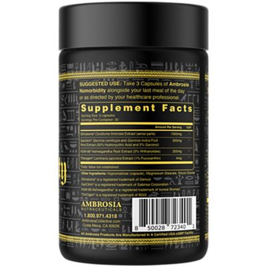 Ambrosia Collective Nomorbidity|Advanced Appetite Control-(90 Capsules)