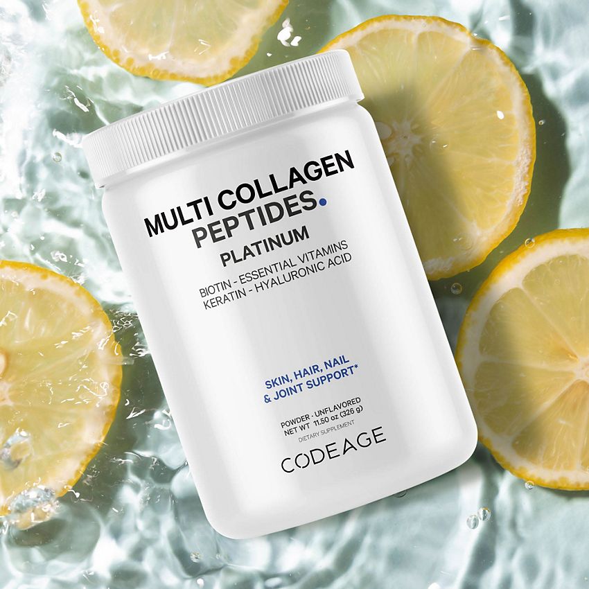 Codeage Multi Collagen Protein Powder|with Biotin, Vitamin C, B, D3, Keratin, Hyaluronic Acid (11.50 Oz.)