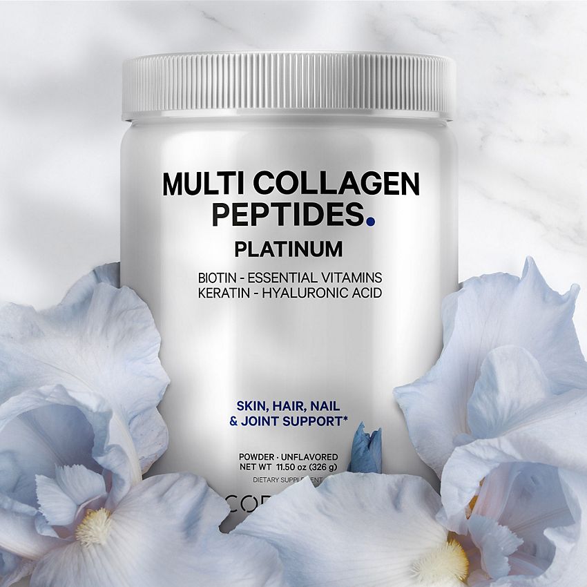 Codeage Multi Collagen Protein Powder|with Biotin, Vitamin C, B, D3, Keratin, Hyaluronic Acid (11.50 Oz.)
