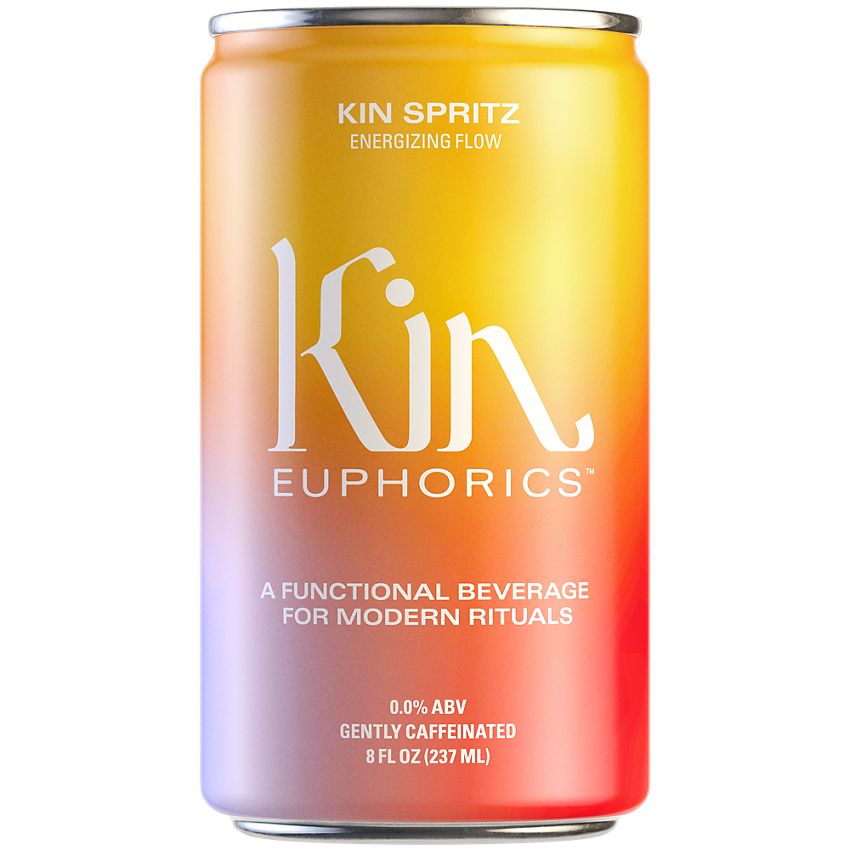 Kin Social Tonics, Inc|Kin Euphorics Drink|Kin Spritz|Infused with adaptogens, nootropics, and botanics-(4 Drinks, 8 Fl. Oz. Each)