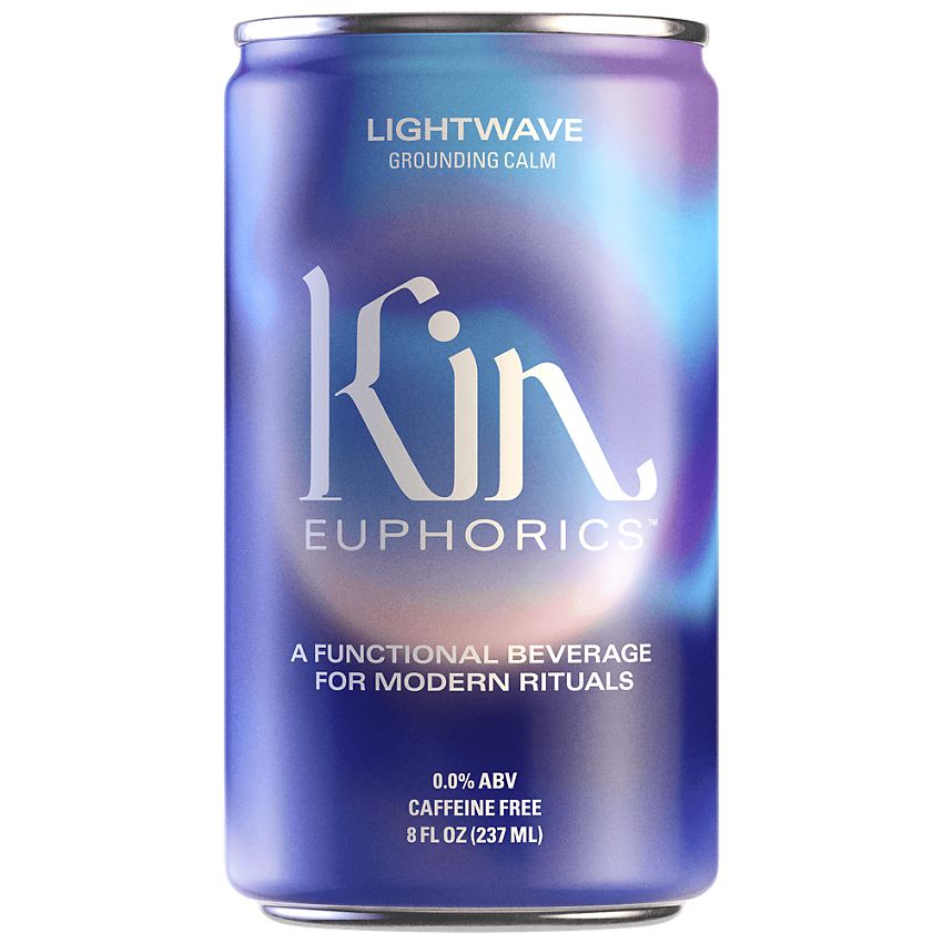 Kin Social Tonics, Inc|Kin Euphorics Drink| Infused with adaptogens, nootropics, and botanics|Lightwave-(4 Drinks, 8 Fl. Oz. Each)