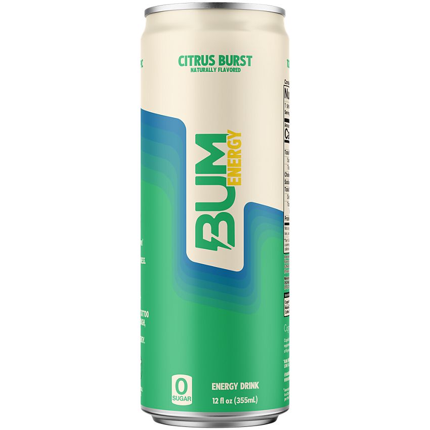 BUM Energy Drink|Citrus Burst Flavor-(12 Drinks, 12 Fl. Oz. Each)