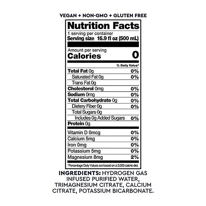 HTWO Hydrogen Water | Hydrogen Infused Flavored Water Plus - No Sugar, Caffeine, or Additives(12 Count)