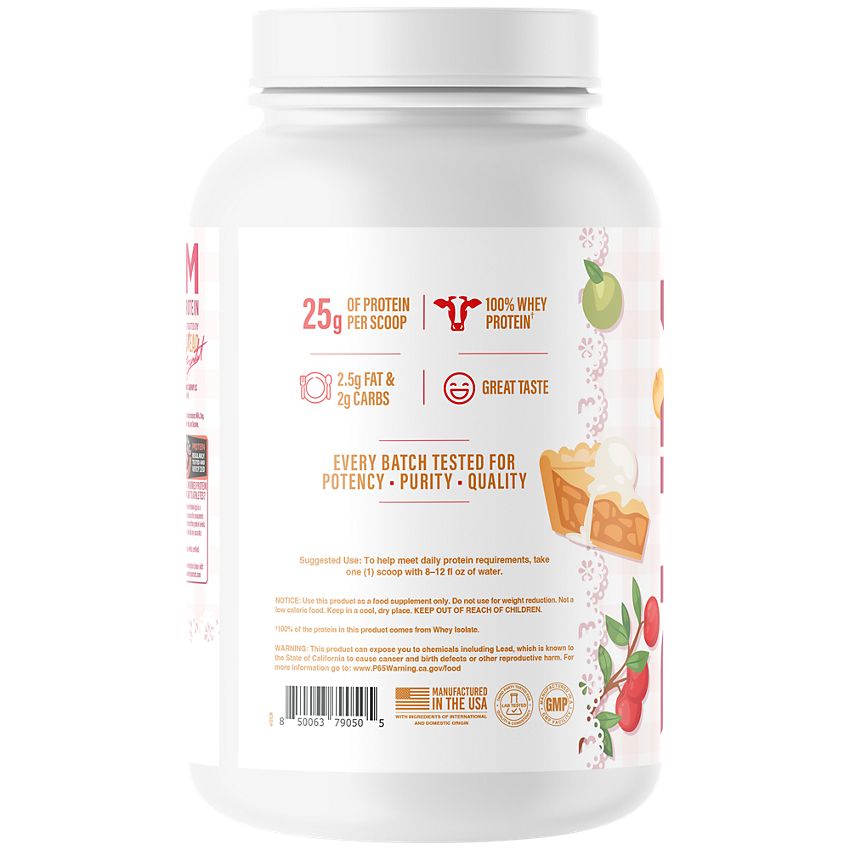 RAW CBUM Series Itholate Protein Powder|Grandma's Apple Pie-(30.07 Oz. / 25 Servings)