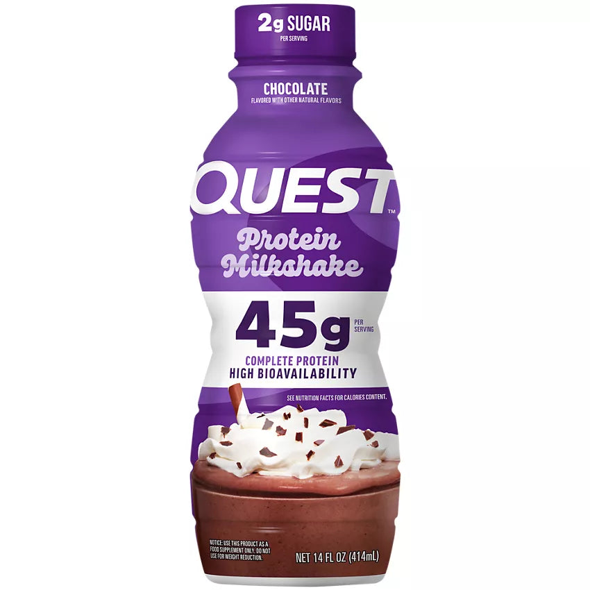 Quest Nutrition Protein Milkshake with 45g of Protein per Serving -(12 Drinks)