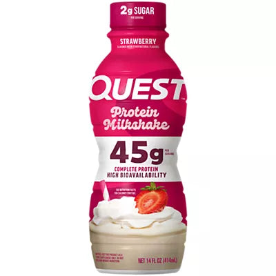 Quest Nutrition Protein Milkshake with 45g of Protein per Serving -(12 Drinks)