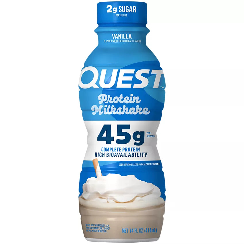 Quest Nutrition Protein Milkshake with 45g of Protein per Serving -(12 Drinks)
