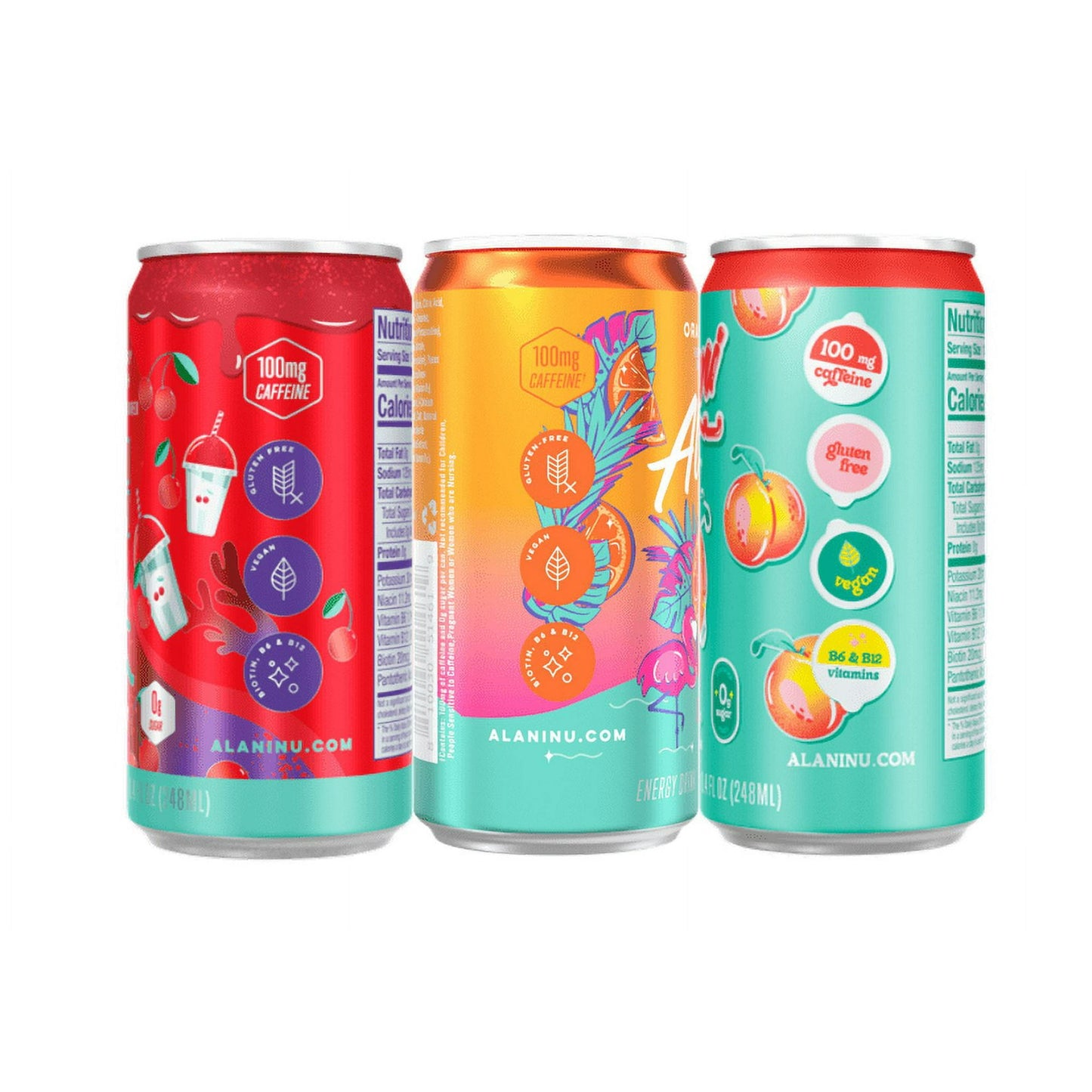 Alani Nu-NEW-Alani Nu Energy Drink Variety Pack|8.4oz 12-pack Variety-(12 Cans)