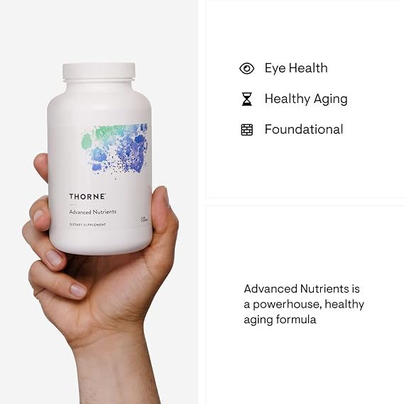 THORNE Advanced Nutrients|Multivitamin and Mineral Supplement with Nicotinamide Riboside|Foundational Support|Healthy Aging and Eye Health|Gluten-Free|Soy-Free|240 Capsules|30 Servings