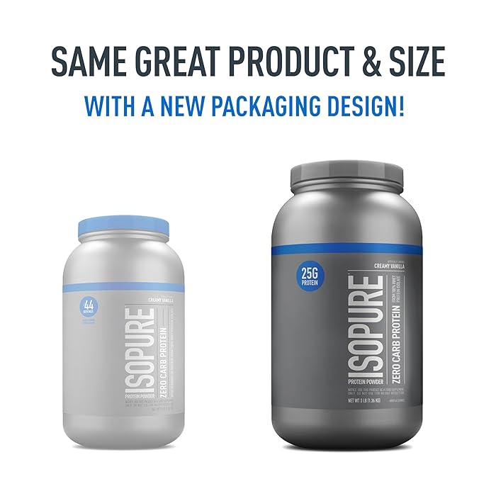 Isopure|Creamy Vanilla|Zero Carb 100% Whey Protein Isolat (3 Lbs. /44 servings)