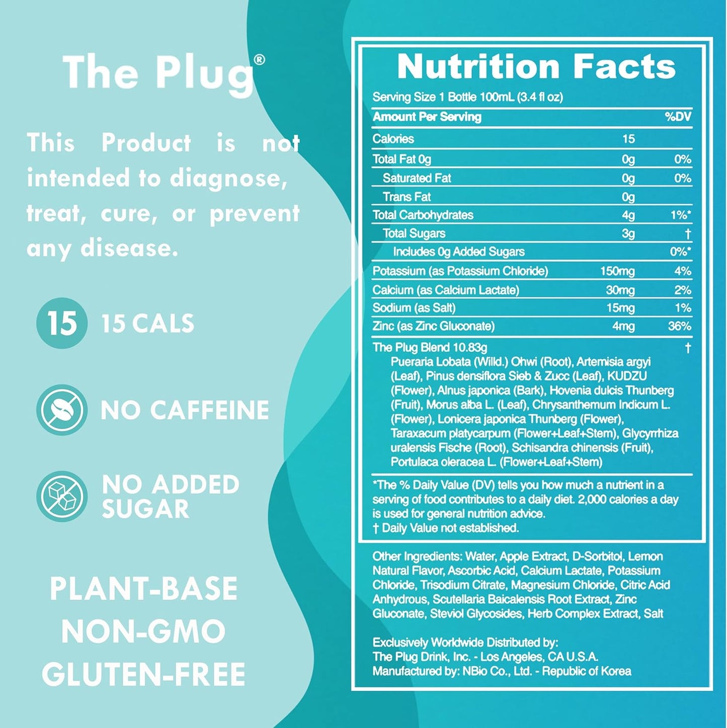The Plug- Liver Cleanse Detox & Repair Drink - Plant Based Herbal Electrolyte Drink for Liver Support & Health, Bloating Relief, Restore Antioxidants & Minerals | Liver Complex Energy Drink (6-Pack)