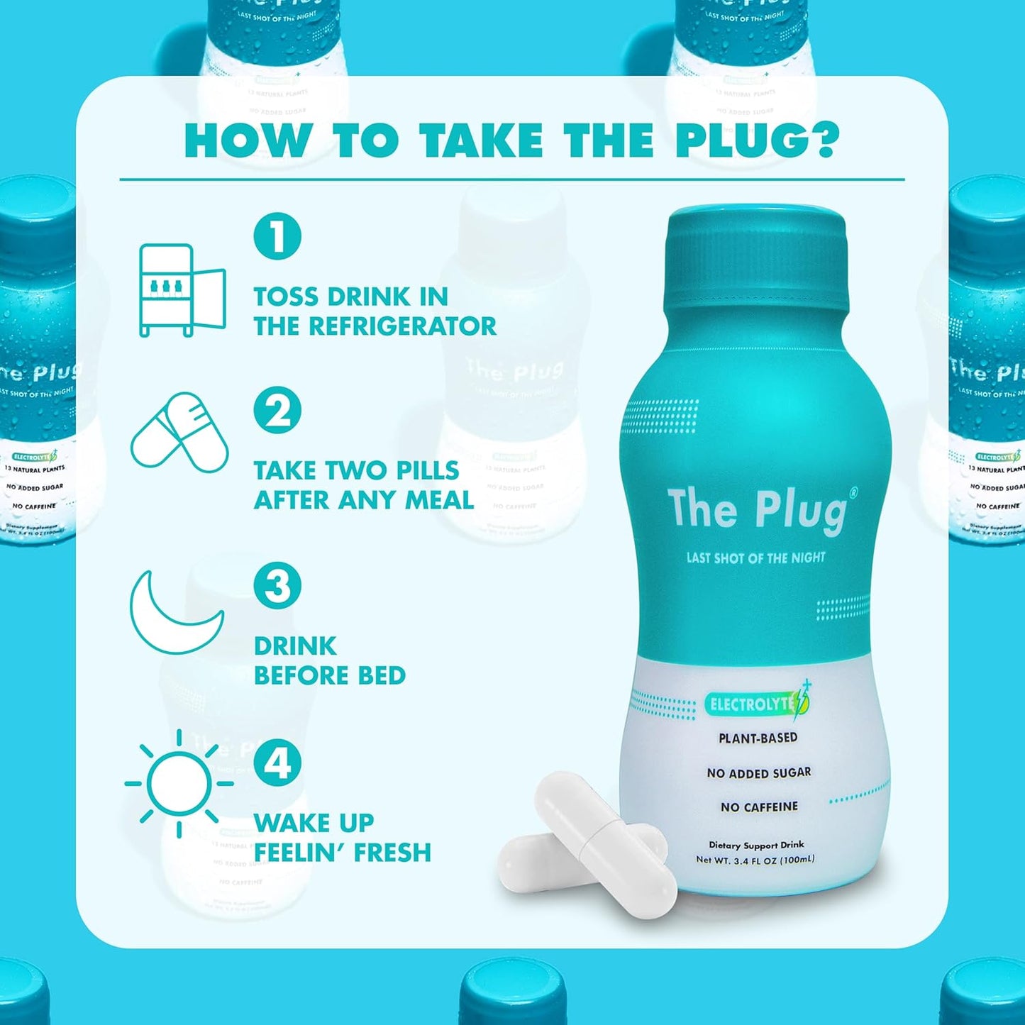 The Plug- Liver Cleanse Detox & Repair Drink - Plant Based Herbal Electrolyte Drink for Liver Support & Health, Bloating Relief, Restore Antioxidants & Minerals | Liver Complex Energy Drink (6-Pack)