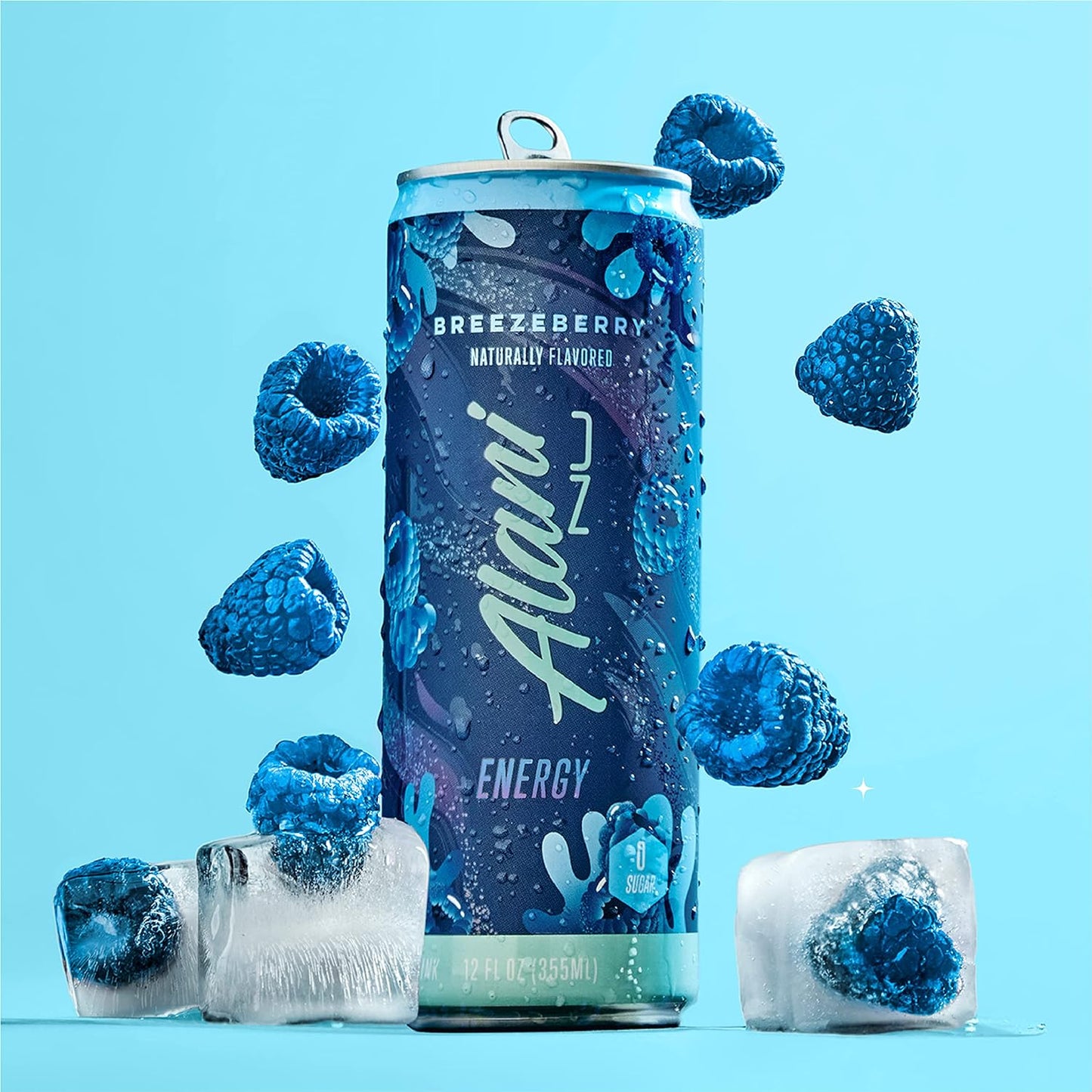 Alani Nu Energy Drink -Breezeberry (12 Drinks, 12 Fl. Oz. Each)