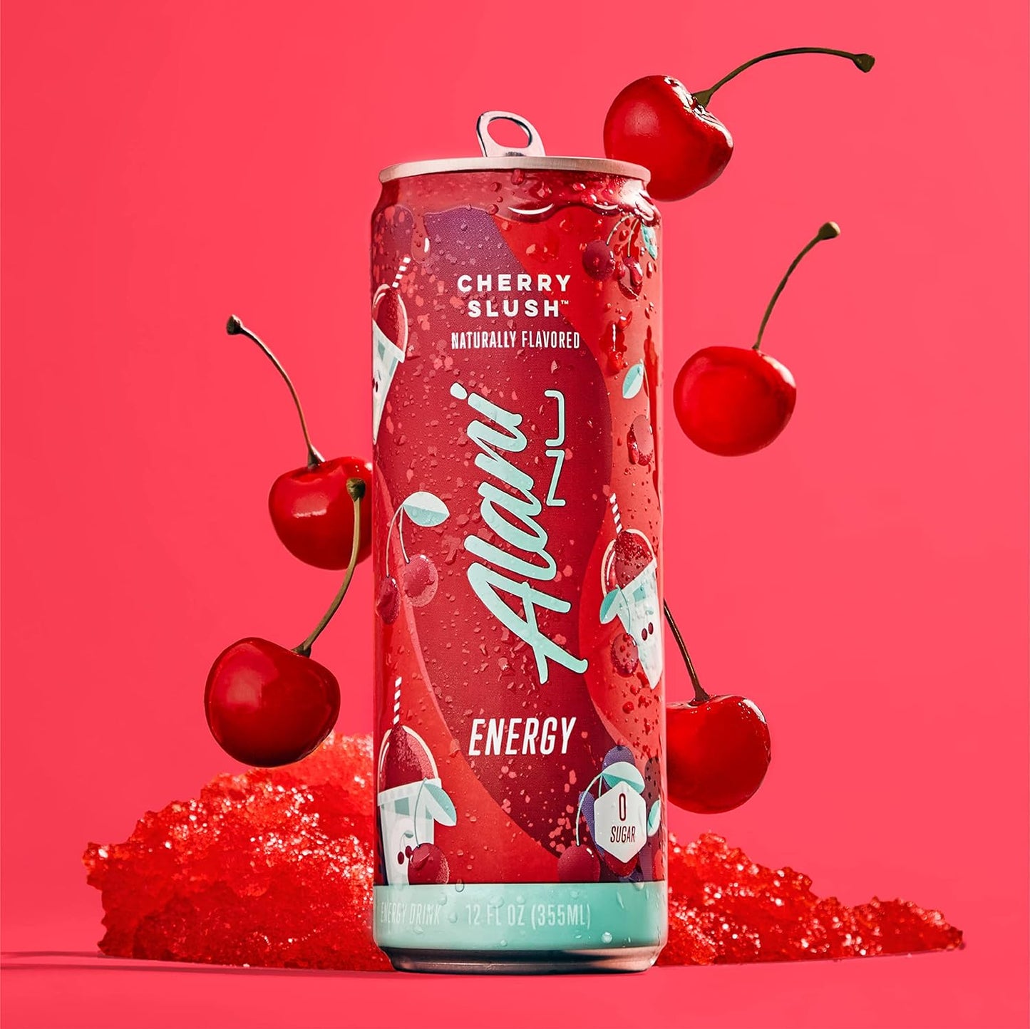 Alani Nu Energy Drink-Cherry Slush (24 Drinks, 12 Fl. Oz. Each)