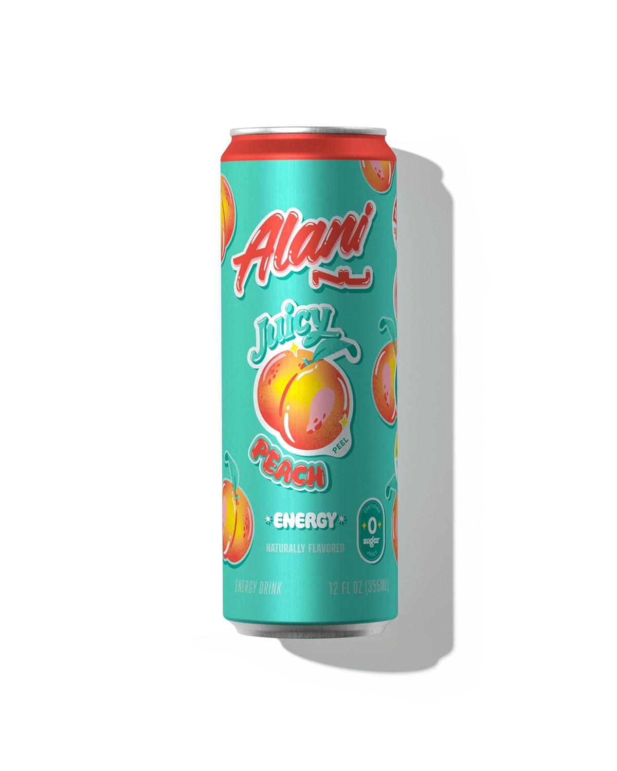 Alani Nu Energy Drink|Juicy Peach-(12 Drinks , 12 Fl Oz. Each)