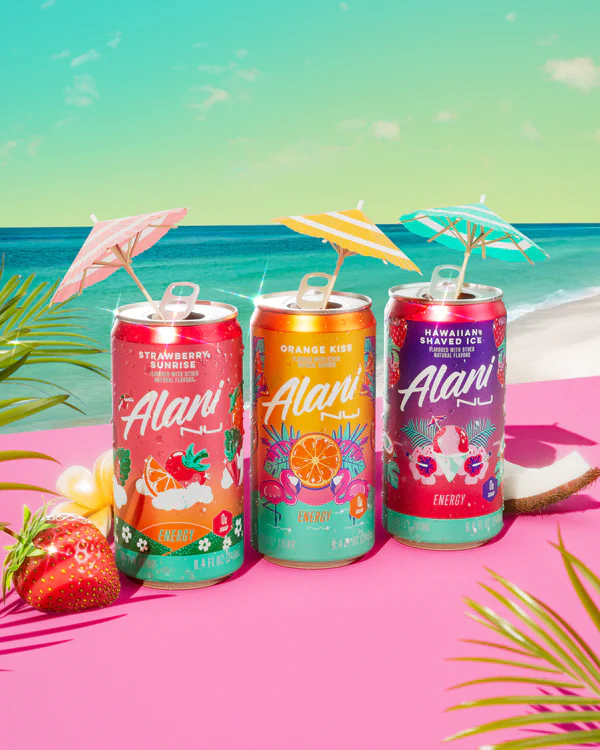 Alani Nu Mini Energy Drink - Paradise Variety Pack - Limited Edition (12 Drinks, 8.4 Fl. Oz. Each)