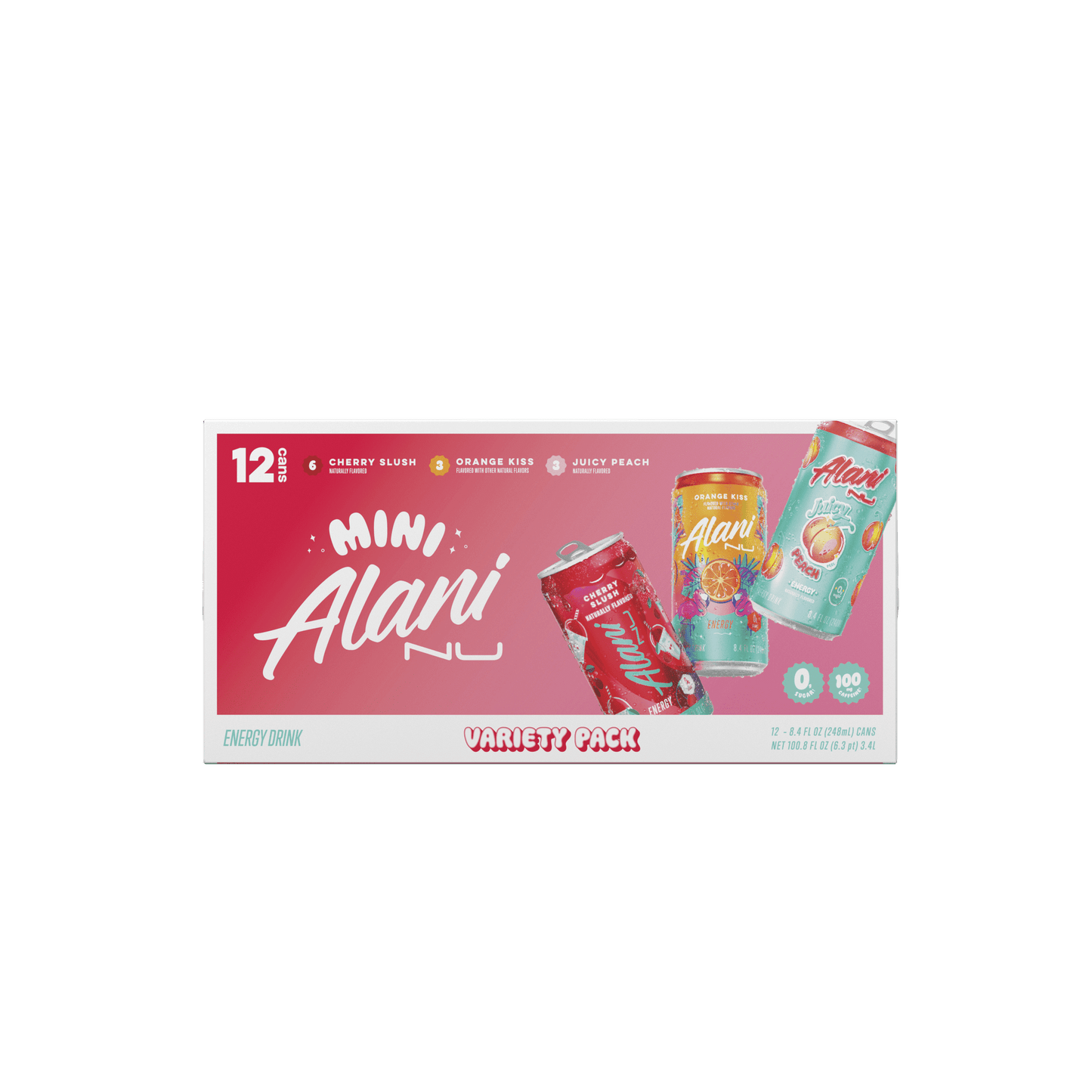 Alani Nu-NEW-Alani Nu Energy Drink Variety Pack|8.4oz 12-pack Variety-(12 Cans)