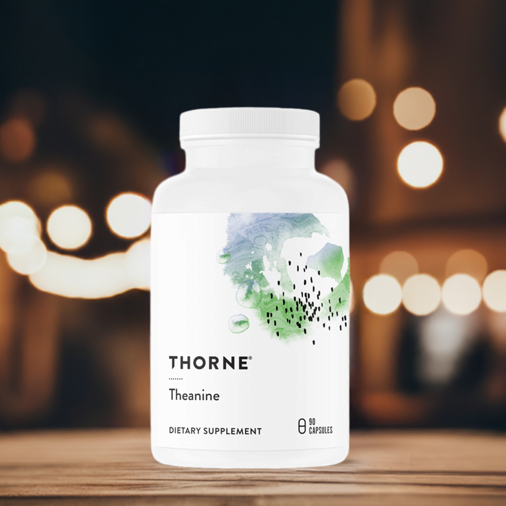 THORNE Theanine|200mg of L-Theanine|Support a Healthy Stress Response, Relaxation, and Focus|Increases Brain Alpha-Wave Production|90 Capsules