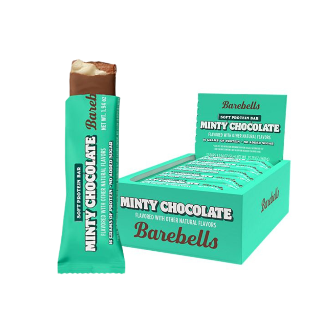 Barebells Soft Protein Bar - Minty Chocolate (12 Bars)