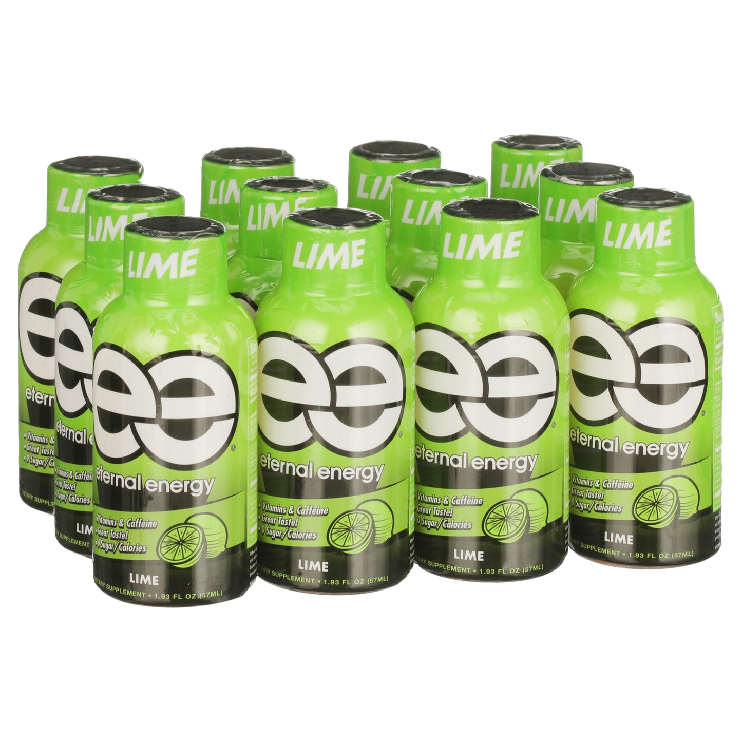 Eternal Energy|Eternal Energy Shot|Lime, 1.93 oz-12 Count