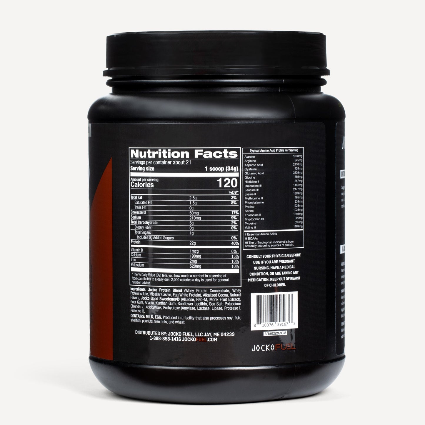Jocko Molk Chocolate Protein Powder-21 Servings