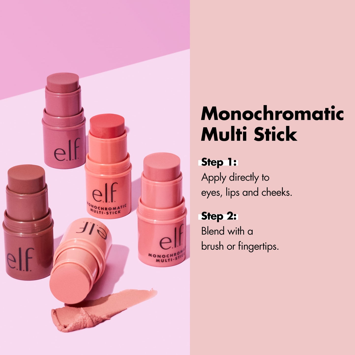 e.l.f | Monochromatic Multi-Stick|Dazzling Peony|0.155oz
