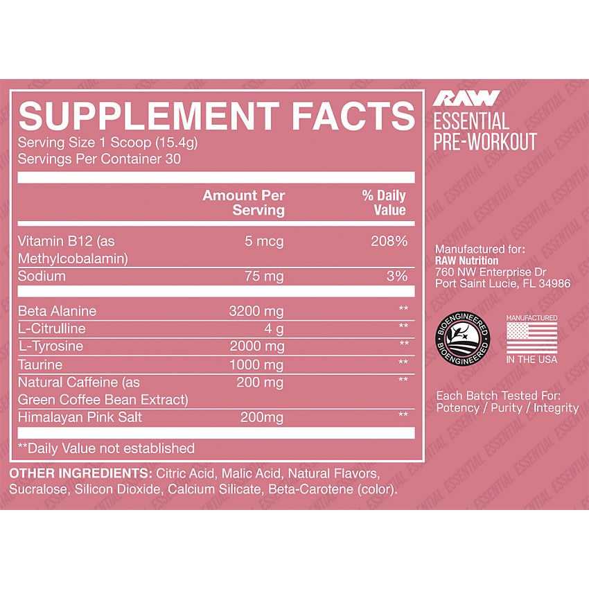 raw essential pre workout-raw essential pre workout review-raw cbum essential pre workout