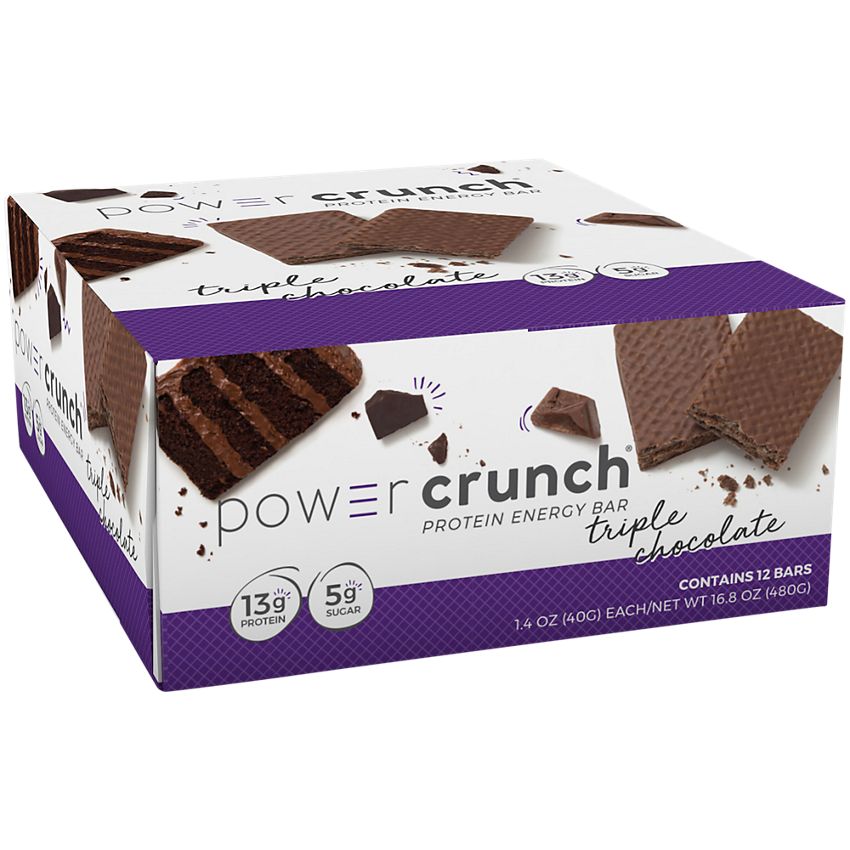 BioNutritional Research Group | Power Crunch Protein Energy Bar - Triple Chocolate (12 Bars)