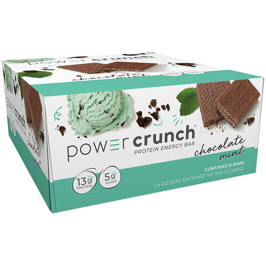 BioNutritional Research Group | Power Crunch Protein Energy Bar Original - Chocolate Mint (12 Bars)