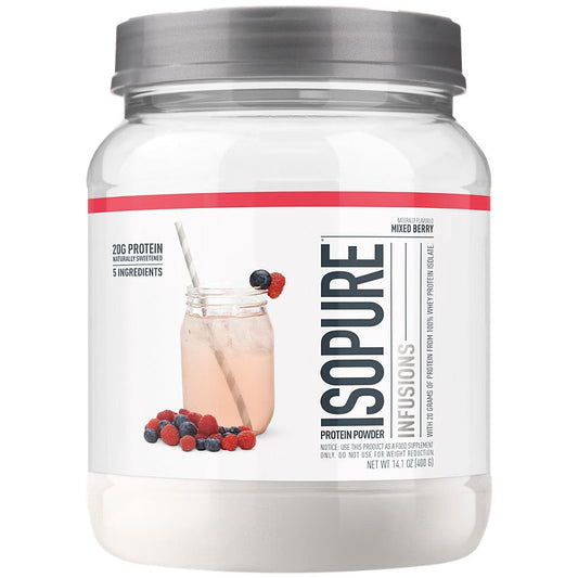 Isopure|Mixed Berry|Infusions 100% Whey Protein Isolate-(16 Servings)