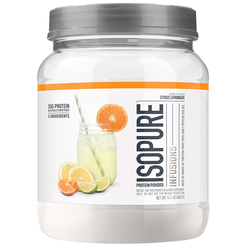 Isopure|Citrus Lemonade|Infusions 100% Whey Protein Isolate-(16 Servings)