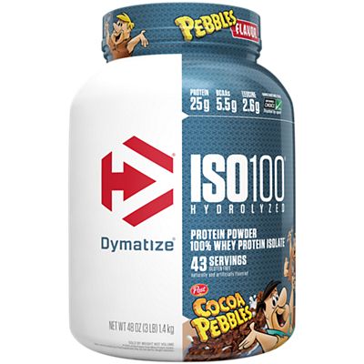 Dymatize Nutrition|ISO100 Hydrolyzed 100% Whey Protein Isolate|Cocoa Pebbles-(3 Lbs. / 43 Servings)