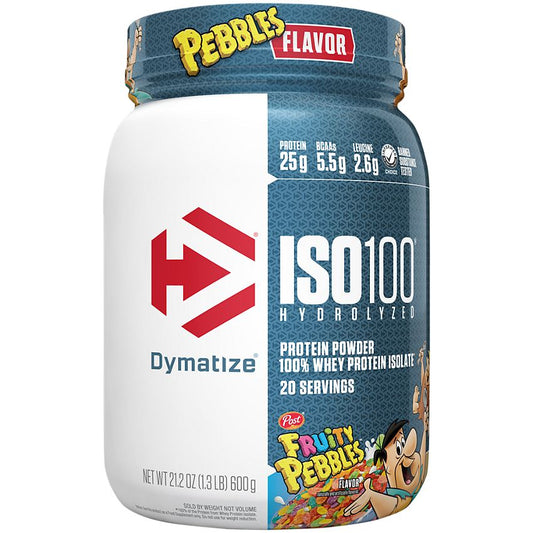 Dymatize Nutrition|ISO100 Hydrolyzed 100% Whey Protein Isolate|Fruity Pebbles-(1.3 Lbs. / 20 Servings)