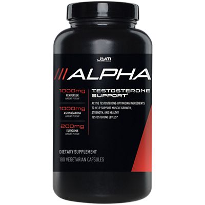 JYM Supplement Science|Alpha Testosterone Support-(180 Vegetarian Capsules)