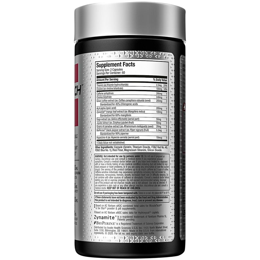 Hydroxycut|Hydroxycut Hardcore Super Elite Ultimate Thermogenic Supports Energy & Focus-(120 Rapid-Release Thermo Caps)