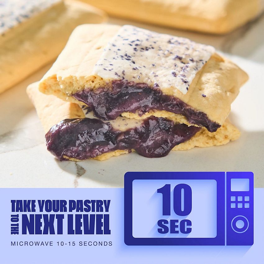 Legendary Foods- Protein Pastry - Low Carb, Zero Sugar, Keto-Friendly - Blueberry (10 On-the-Go Pastries)