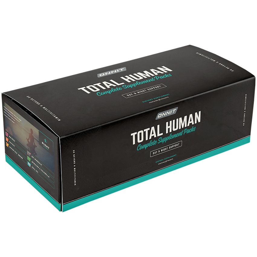 Onnit Labs|Total Human Complete Supplement Packs|Day and Night Support-(60 Packets)