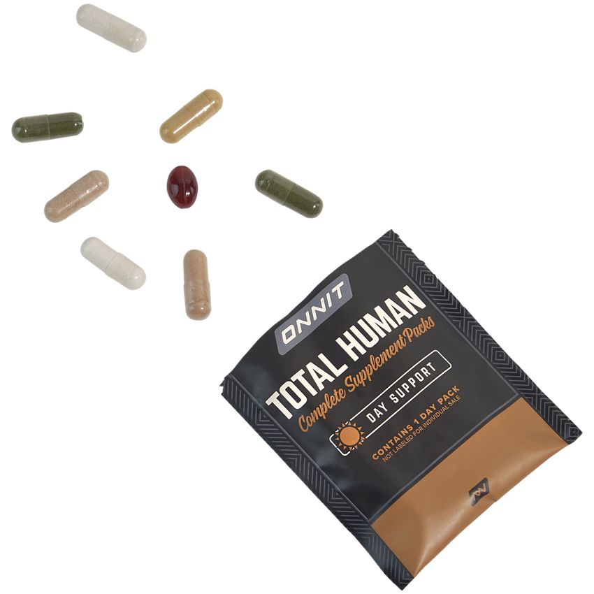 Onnit Labs|Total Human Complete Supplement Packs|Day and Night Support-(60 Packets)