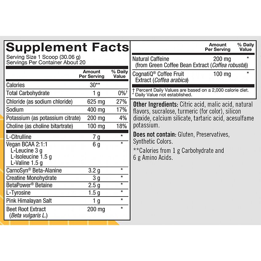 True Athlete|Performance Pre-Workout|Mango (21.2 oz./20 Servings)