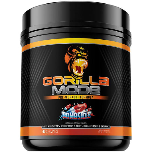 Gorilla Mind|Gorilla Mode Pre-Workout|Upgraded Formula|Bombsicle-(1.33 lbs./40 Servings)