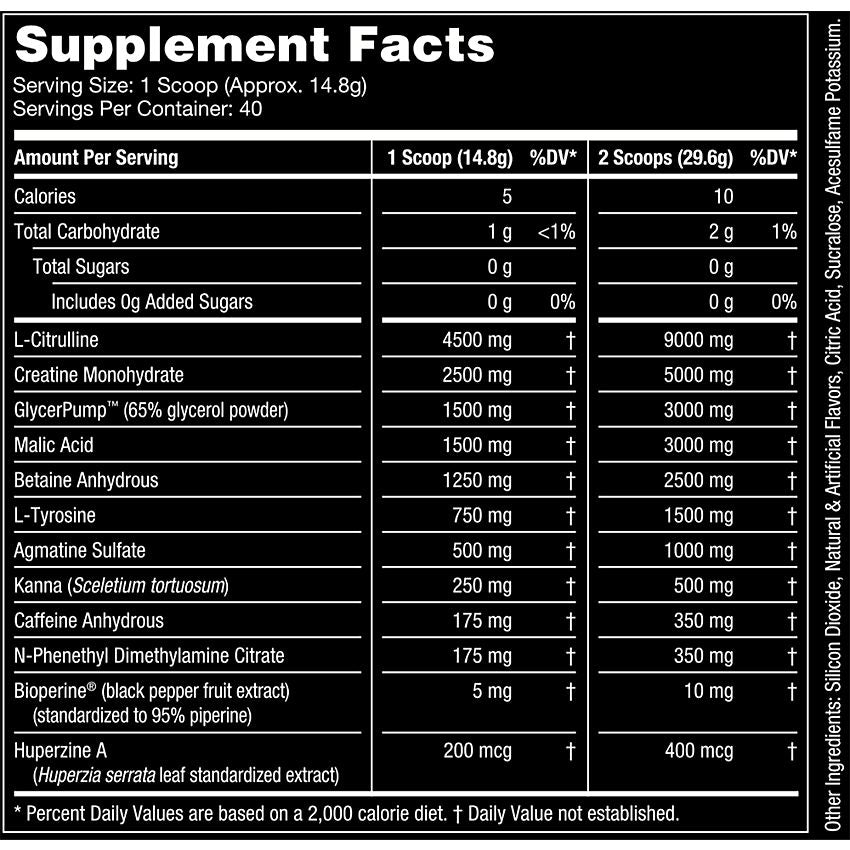 Gorilla Mind|Gorilla Mode Pre-Workout Formula|Orange Krush-(1.30 lbs./40 Servings)