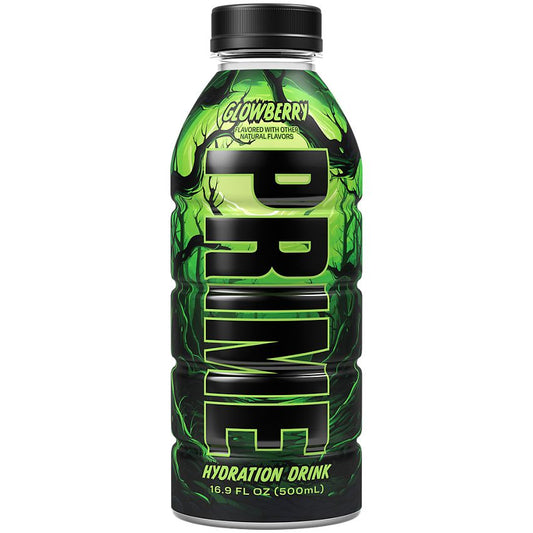 Prime Hydration with BCAA Blend for Muscle Recovery - Glowberry (12 Drinks, 16.9 Fl Oz. Each)